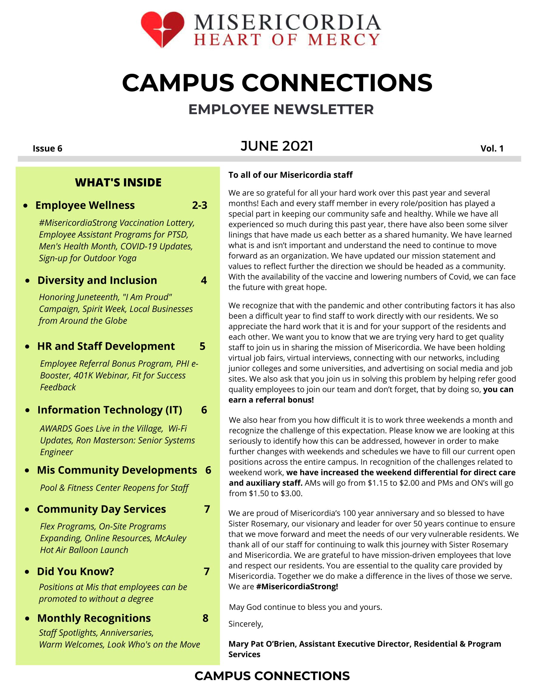 Campus Connections Issue 6 Vol 1 2 small Page 1s